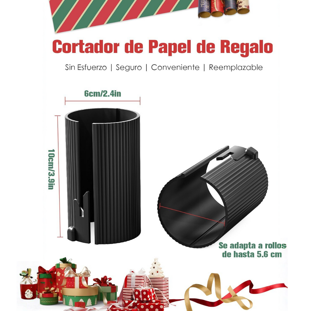 WrapEase Mini Cortador de Papel de Regalo