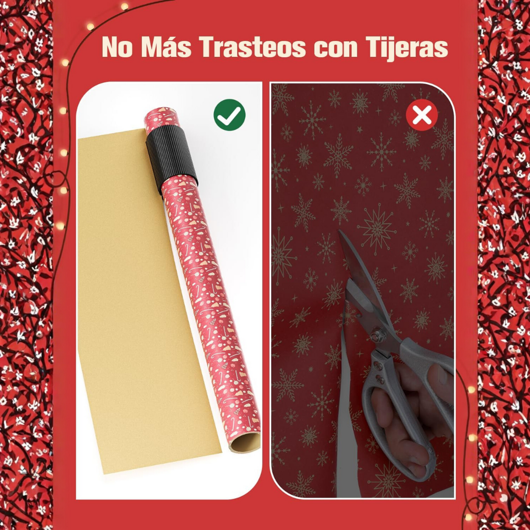 WrapEase Mini Cortador de Papel de Regalo