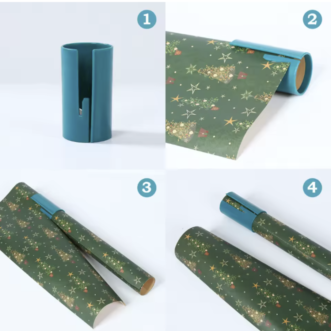 WrapEase Mini Cortador de Papel de Regalo